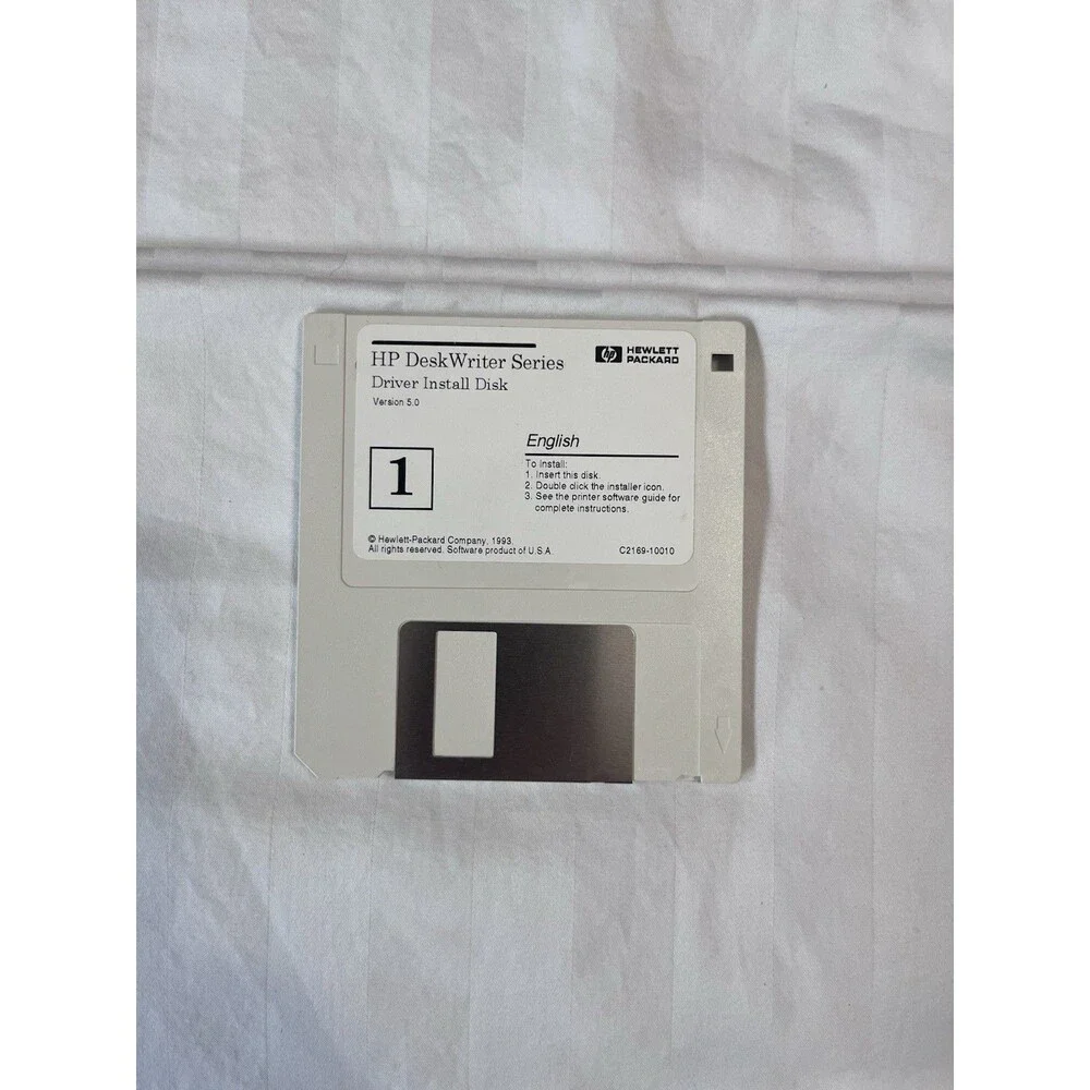 HP DeskWriter 550C C Software Install Floppy Disk Lot & Manuals Mac Vintage